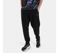 Reebok - Pantaloni Athlete Double Knit, Black/Virtual Blue, Taglia: L