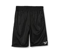 Reebok Pantaloni Corti Big Poly DBL Mesh, da Bambina, Bambina, Pantalone Corto, S82814RB, Nero, S