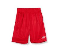 Reebok Pantaloni Corti Big Poly DBL Mesh, da Bambina, Bambina, Pantalone Corto, S82814RB, Rosso (True Red), XL