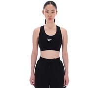 Reebok Piper Scoop Neck Small Logo Bra Top Bustino Donna