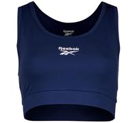 Reebok Piper Scoop Neck Small Logo Bra Top Bustino Donna