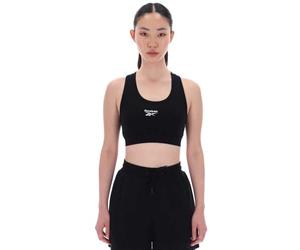 Reebok Piper Scoop Neck Small Logo Bra Top Bustino Donna