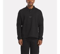 Reebok - Polo a maniche lunghe Wardrobe Essentials, Black, Taglia: S
