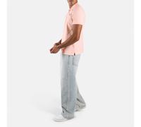 Reebok - Polo da uomo a manica corta Blaze ricamata, Uomo, Pure Pink, Taglia: XL
