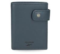 Reebok Portafogli e Portamonete Switch in Pelle di Mucca, Nero, Blu e Pelle., blu, taglia unica, Portafoglio verticale