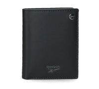 Reebok Portafogli e Portamonete Switch in Pelle di Mucca, Nero, Blu e Pelle., Nero, taglia unica, Valigetta