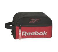 Reebok Portland Beauty case due scomparti adattabile nero 26 x 16 x 12 cm Poliestere, Nero, Taglia unica, Beauty case a due scomparti adattabile