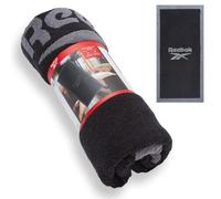 Reebok Prague Asciugamano Cotone Nero - Telo Bagno Grande Morbido | Asciugamani Palestra e Doccia Uomo e Donna | Asciugamano Sportivo Asciugatura Rapida | Mare, Piscina e Viaggio