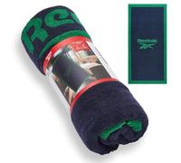 Reebok Prague Asciugamano Cotone Verde Nero - Telo Bagno Grande Morbido | Asciugamani Palestra e Doccia Uomo e Donna | Asciugamano Sportivo Asciugatura Rapida | Mare, Piscina e Viaggio