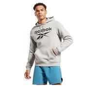 Reebok Pullover in Pile con Logo Identity Felpa Grafica a Maniche Lunghe, Grigio Erica, S Uomo