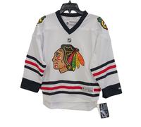 Reebok Ragazzi Chicago Blackhawks Maglia Bianco, Piccolo / Medio