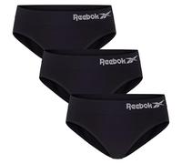 Reebok Donna, Slip, Nero, Confezione da 3, Piccolo