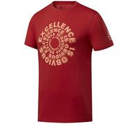 Reebok RC Excellence Is Obvious Graphic Tee Maglietta a Maniche Corte, da Uomo, Uomo, Maglietta a Maniche Corte, FJ5283, Rosso (Legacy Red), XS
