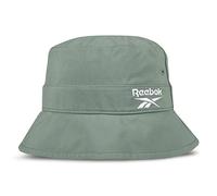 Reebok [Ree] ciclato Vector Logo Bucket Hat con Interna umidità-Assorbente Sweatband, Vettore Bianco Cappello a Falda Larga, Verde Armonia, Taglia Unica Unisex-Adulto