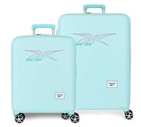 Reebok Reebok Set valigie Turchese 55/70 cm Rigido ABS Lucchetto TSA integrato 88L 6 kg 4 doppie ruote bagaglio a mano