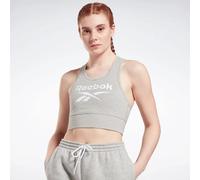 Reebok RI Bl Cotton Bralette Reggiseno Sportivo Donna, Donna, Reggiseno Sportivo, GR9393, BRGRIN/Bianco, M