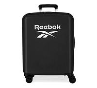 Reebok Roxbury Cabin Valigia Nero 40x55x20 cm Rigido ABS Integrato Lucchetto TSA 38.4L 2 kg 4 Doppie Ruote Bagaglio A Mano