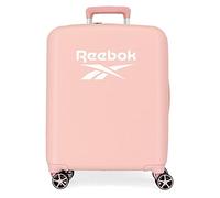 Reebok Roxbury Cabin Valigia Rosa 40x55x20 cm Rigida ABS Integrato Lucchetto TSA 38.4L 2 kg 4 Doppie Ruote Bagaglio A Mano