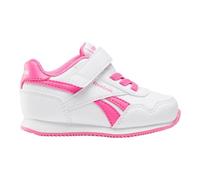 Reebok Royal Jog 3.0 Elastic & Top Strap, Scarpe da Ginnastica Bambina, Ftwrwhite Ftwrwhite Truepink, 26.5 EU