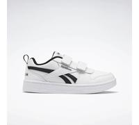 Reebok - Royal Prime 2.0 Sneaker per Bambini con Due Cinghie, White/White/Black, Taglia: 33
