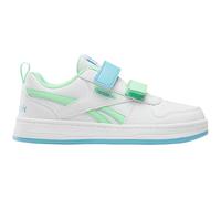 Reebok Royal Prime 2.0 Two Strap Hoop & Loop Sneaker, Bianco/Verde/Blu Digitale, 33 EU, White Greenglow Digital Blue, 33 EU