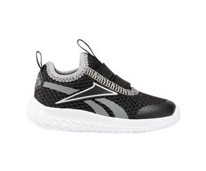 Reebok Rush Runner Slip-ON - Scarpe Running, BLACK/GREY3/WHITE,