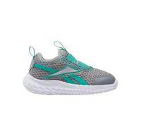 Reebok Rush Runner Slip-ON - Scarpe Running, GREY3/UNLEASHEDGREEN/WHITE,