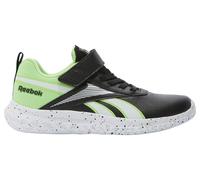 Reebok Rush Runner Syn Elastic Lace & Top Strap, Sneaker, Black/SOLARLIME/FTWRWHITE, 33 EU