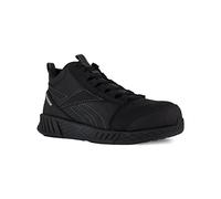 Reebok Scarpe Antinfortunistiche Fusion S3 SRC ESD 47 in Pelle Nera a Vita Alta