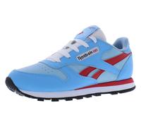 Reebok Scarpe classiche in pelle per ragazze e ragazzi per bambini, scarpe da tennis per bambini piccoli o grandi, scarpe da tennis per ragazze o ragazzi, Blu, 3 Little Kid