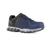 Reebok Scarpe Impermeabili a Bassa Sicurezza in Pelle Nera e Rossa con Punta in Alluminio Trail Grip S3 SRC Nero/Rosso