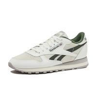 Reebok SCARPE Uomo Classiche in Pelle - BASSE, Gesso/Gesso/BREAKAWAY VERDE, 41 EU