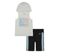 Reebok - Set sportivo modello completo con cappuccio e pantaloni corti