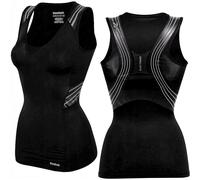 Reebok Shapewear Ragazza Compressione Tank Top Maglia Canottiera Bambini Nero