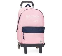 Reebok Sidney Zaino per Portatile con Carrello Portatile 15,6 Pollici Rosa 31x44x15 cm Poliestere by Joumma Bags, Rosa, Taglia unica, Zaino per laptop con carrello
