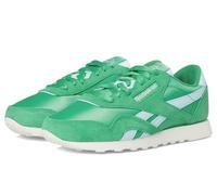 Reebok Sneaker Classic Nylon Donna, Verde aggiornamento: verde/blu vetro, 35 EU