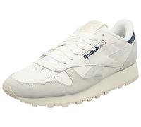 Reebok Sneaker Classica in Pelle Unisex, Gesso Stucco Cerchi Blu F23, 36 EU