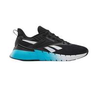 Reebok Sneaker da Uomo Nano Gym, Black White Future Cyan, 43 EU