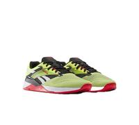 Reebok Sneaker Nano X4 unisex per adulti, Hyper Green/Black/Vector Red, 11 Women/9.5 Men
