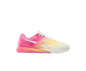 Reebok Sneaker Nano X5 Donna, Gesso/Rosa atomico/Golden Haze, 36 EU