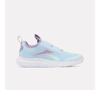 Reebok - Sneaker slip-on Rush Runner per bambini, Glassblue/White/Dreampurple, Taglia: 30.5