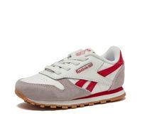 Reebok Sneaker unisex in pelle classica da bambino, Glitch Aqua/Twilight Purple/Chalk, 1 Little Kid