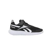 Reebok Sneaker Unisex per Bambini Rush Runner 5 Elastic Lace & Top Strap, Nero Bianco, 33 EU