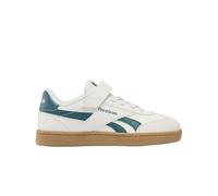 Reebok Sneaker Unisex per Bambini Smash Edge Elastic & Top Strap, Gesso Retroteal Sgum1, 33 EU