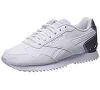 Reebok Sneakers da Uomo Royal Glide Ripple Clip, Bianco Argento con Bianco, 36.5 EU