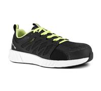 Reebok Sneakers di Sicurezza in Rete di Nylon Nero e Verde Lime Punta composita S1P SRC ESD 42 Nero/Verde