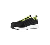Reebok Sneakers di Sicurezza in Rete di Nylon Nero e Verde Lime Punta composita S1P SRC ESD 44 Nero/Verde