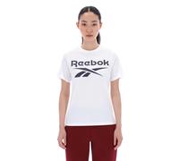 Reebok - T-Shirt da Donna a Maniche Corte Girocollo con Grande Logo ID, White, Taglia: XS