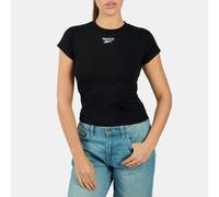 Reebok - T-shirt da donna ID con maniche a cappuccio, Black, Taglia: XL