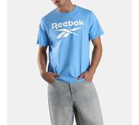 Reebok - T-shirt girocollo con grande logo, Uomo, Peri Blue, Taglia: S